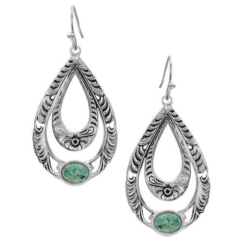 Montana Silversmiths Hidden Canyon Turquoise Earrings