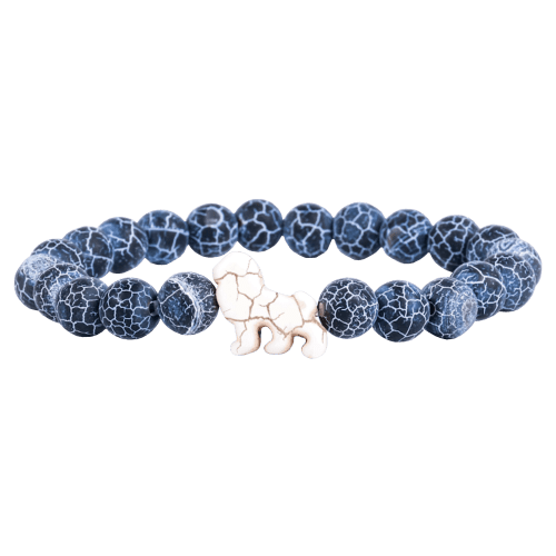 Fahlo Excursion Track-A-Lion River Blue Bracelet