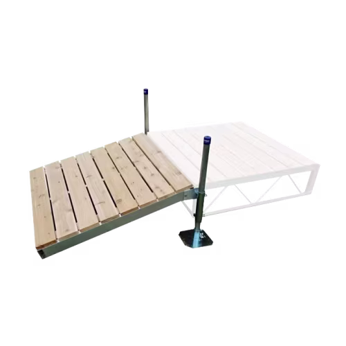 Patriot Docks Shore Dock Ramp Kit with Cedar Deck