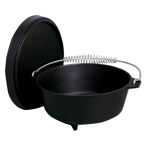King Kooker Cast Iron Footed Dutch Oven with Lid