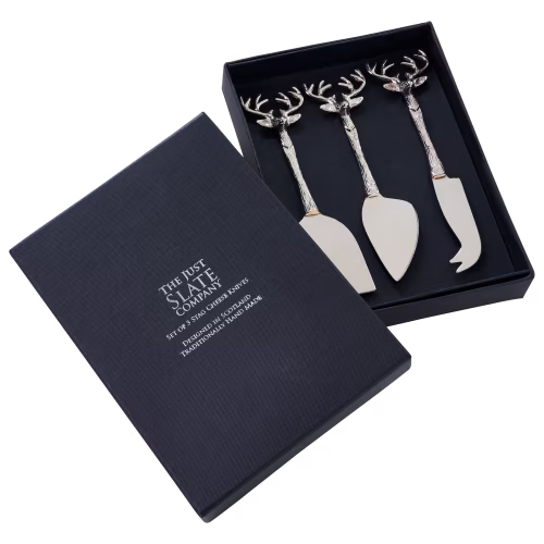 Selbrae House Stag Cheese Knife 3-Piece Set