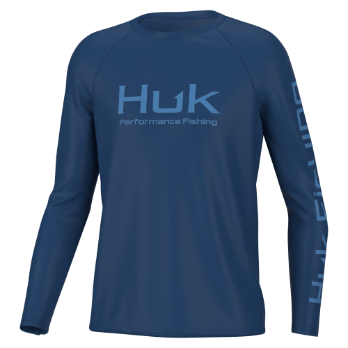 Huk Pursuit Solid Long-Sleeve T-Shirt for Kids