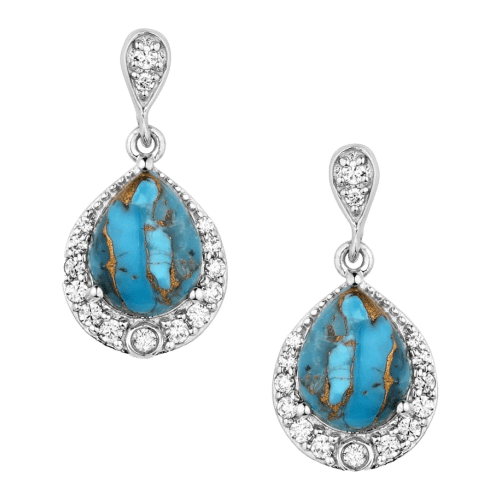 Montana Silversmiths Blue Rivers Turquoise Earrings