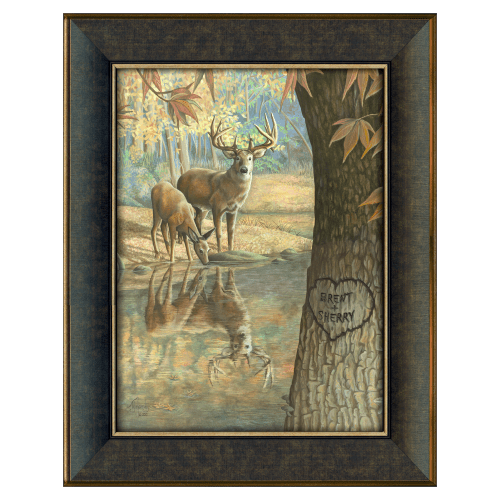 Deer to My Heart Personalized Framed Artwork by Scott Kennedy