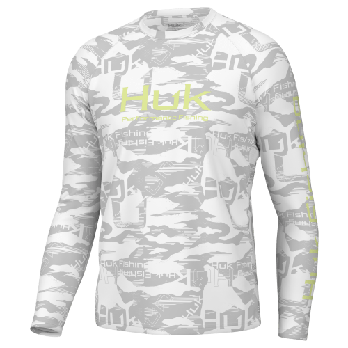 Huk Pursuit Tropicamo Long-Sleeve Crew for Men