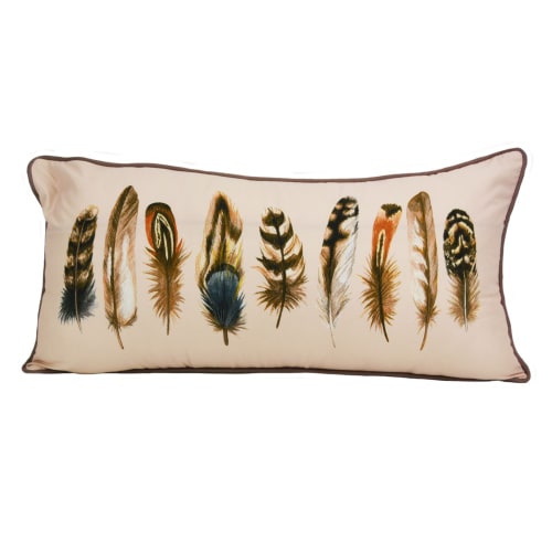 Donna Sharp Mojave Red Feather Decorative Pillow