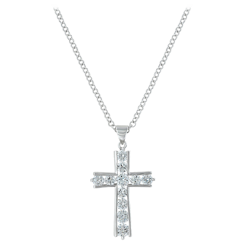 Montana Silversmiths Large Bling Cross Necklace