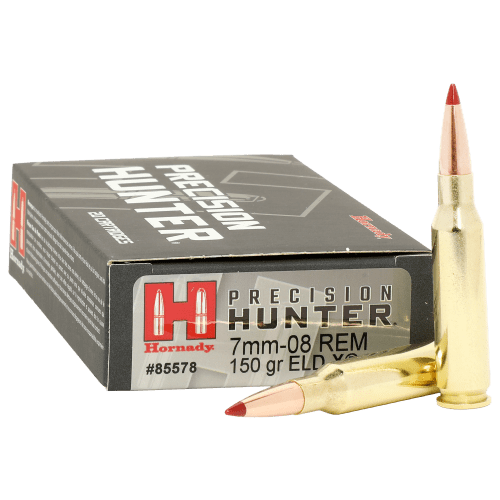 Hornady Precision 7mm-08 Rem 150 Grain Hunter Rifle Ammo