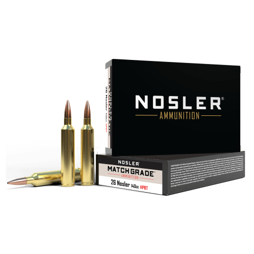 Nosler Match-Grade .26 Nosler 140 Grain Rifle Ammo