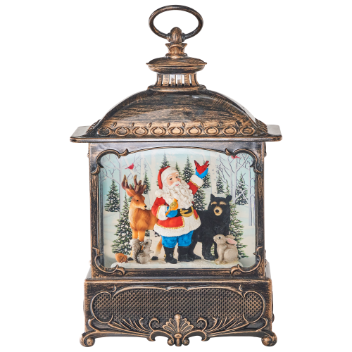 Bass Pro Shops Santa Scene Lighted Snow-Globe Lantern