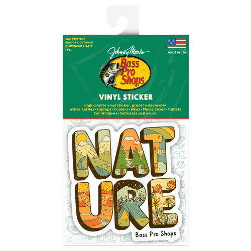 Bass Pro Shops Nature Lettering Sticker