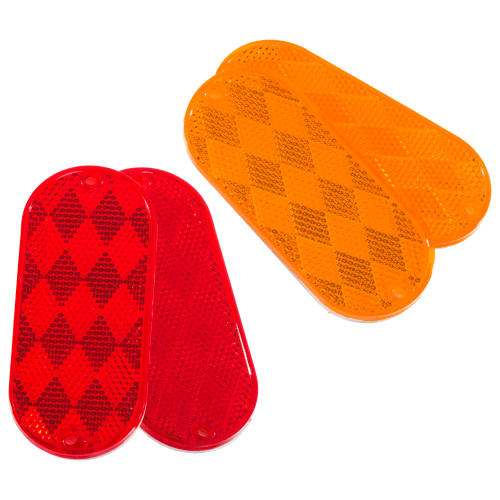 Optronics Amber/Red Oblong Reflectors