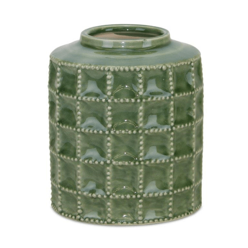 Melrose International Green Vase