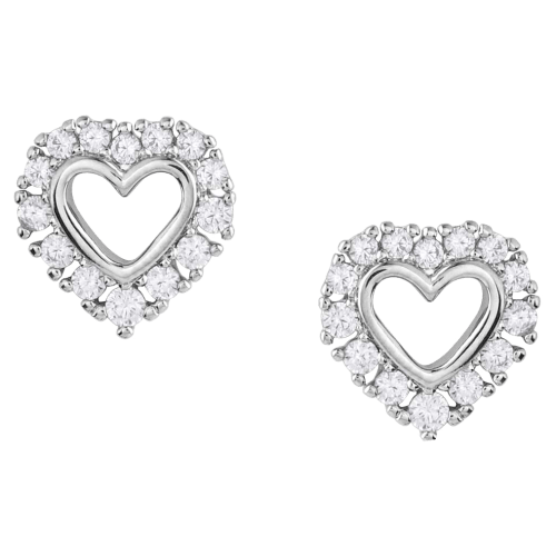 Montana Silversmiths Icy Heart Crystal Earrings