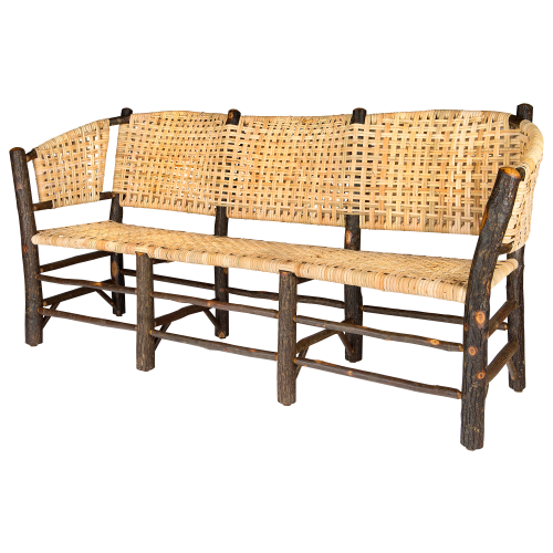 Old Hickory Furniture No. 120 Vintage 3-Seat Settee