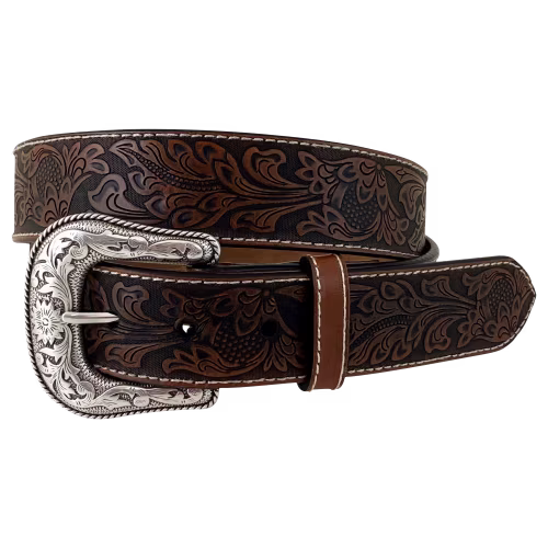 RedHead Ranch Embossed Leather Belt