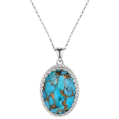 Montana Silversmiths Wisdom of the West Turquoise Necklace