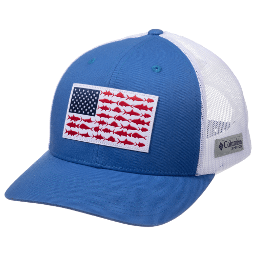 Columbia PFG Mesh Snapback Fish Flag Ball Cap