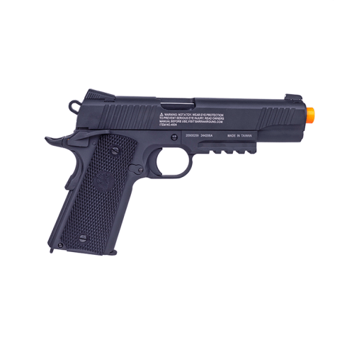 Barra Airguns 1911 CO2 Blowback Airsoft Pistol with Orange Tip
