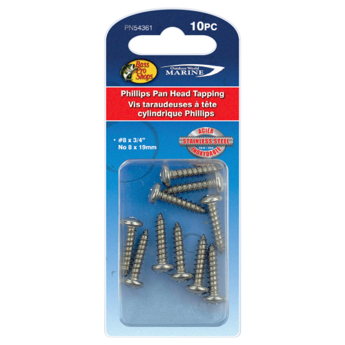 Bass Pro Shops Phillips Pan Head Tapping Screws