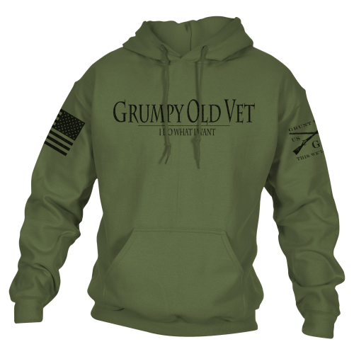 Grunt Style Grumpy Old Vet Hoodie for Men