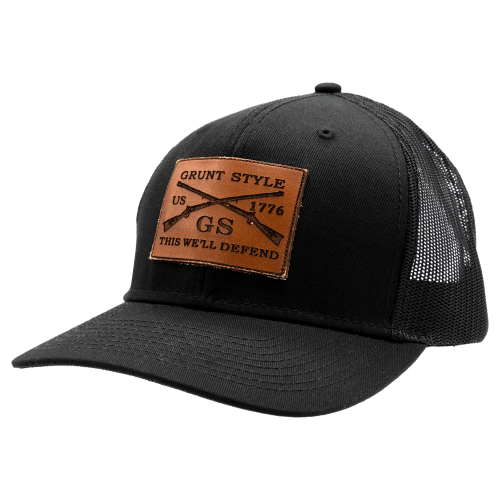 Grunt Style Leather Logo Cap