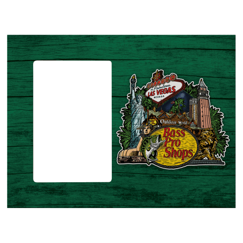 Bass Pro Shops Las Vegas Wood Picture Frame