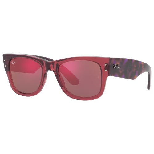 Ray-Ban Mega Wayfarer RB0840S Glass Mirror Sunglasses
