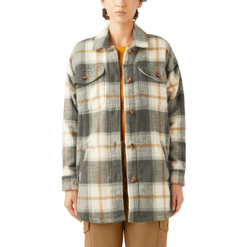Dickies Plaid Shacket for Ladies