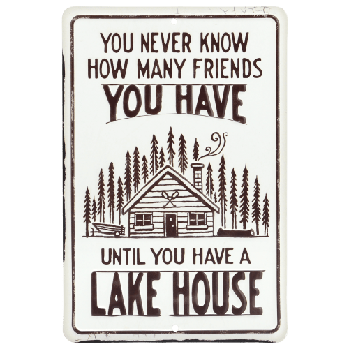 Open Road Brands Lake House Friends Mini Tin Sign