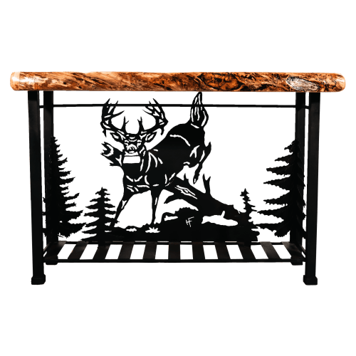 Antlerworx Jumping Buck Scene Sofa Table