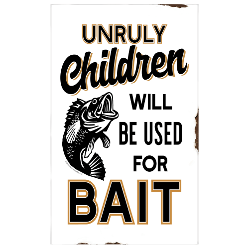 Open Road Brands Unruly Children Mini Embossed Metal Sign
