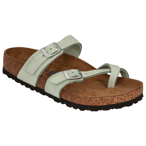 Birkenstock Mayari Soft Footbed Nubuck-Leather Sandals for Ladies