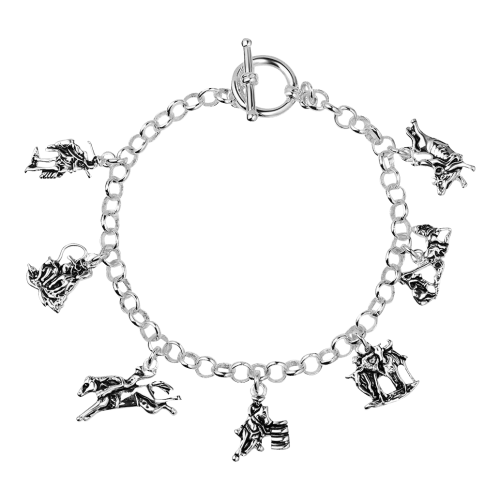 Montana Silversmiths Charms of Champions Rodeo Bracelet