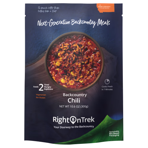 RightOn Trek Vegetarian Chili Backcountry Meal