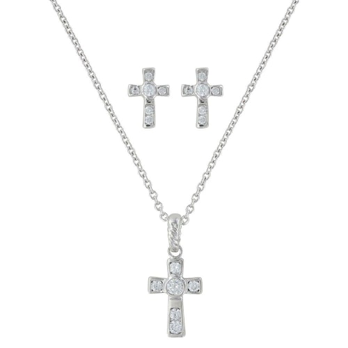 Montana Silversmiths A Mark of Faith Cross Jewelry Set