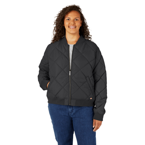 Dickies Quilted Bomber Jacket for Ladies