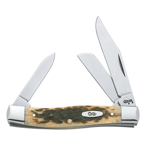 Case Amber Bone Pocket Knife - Medium Stockman