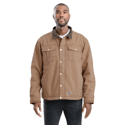 Berne Vintage Washed Sherpa-Lined Work Jacket for Men