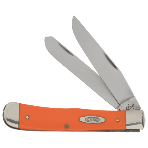 Case Smooth Orange Synthetic Trapper Pocket Knife