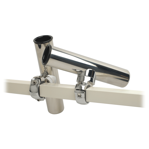 C.E. Smith Pontoon Square Rail Adjustable Clamp-On Rod Holder
