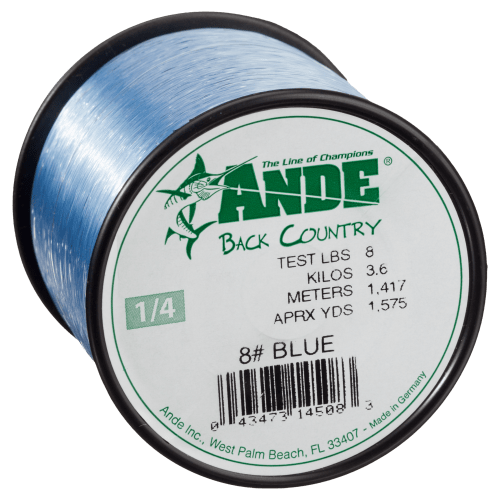 Ande Back Country Monofilament Line - 1/4 lb. Spool