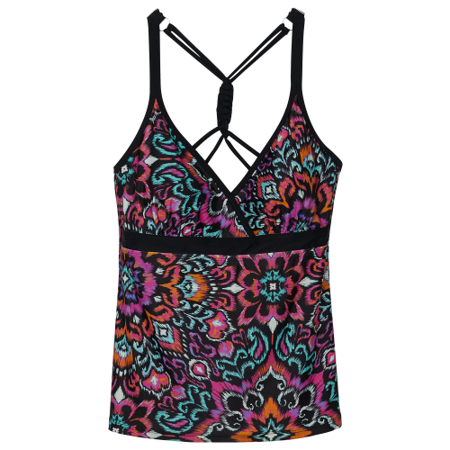 Free Country Magenta Macrame Back Tankini for Ladies