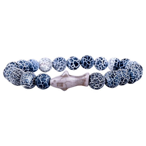 Fahlo Track-A-Shark Deep Blue Bracelet