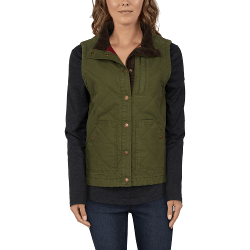 Natural Reflections Quilted Canvas Vest for Ladies
