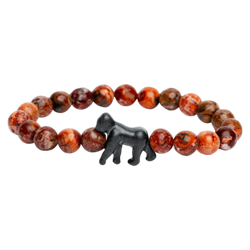 fahlo Traverse Track-A-Gorilla Mountain Stone Bracelet