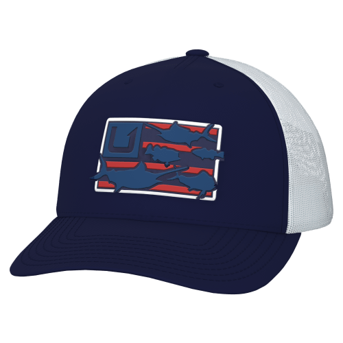 Huk Trophy Flag Trucker Cap