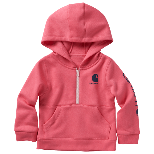 Carhartt Half-Zip Long-Sleeve Hoodie for Toddler Girls