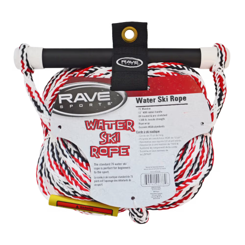 RAVE Sports Water Ski Rope with NBR Smooth Grip