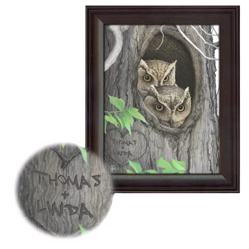 Scott Kennedy Whoos in Love Personalized Framed Art